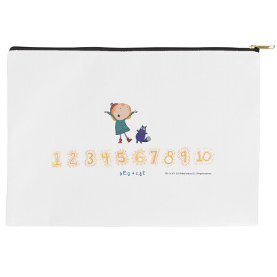 Peg + Cat Accessory Pouches 12.5" X 8.5"
