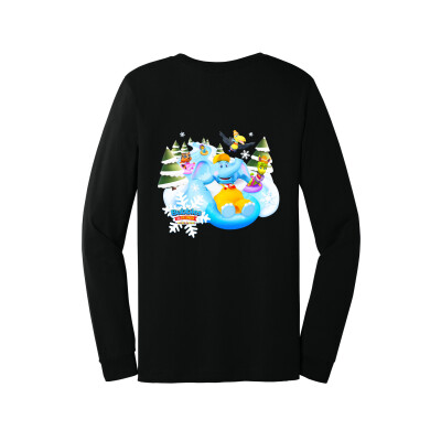 Bubbles & Friends Holiday Snow Unisex Long Sleeve Tee