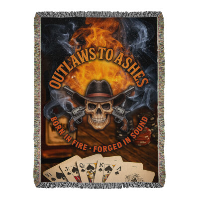 Outlaws to Ashes Woven Blanket - Small (52" x 37")