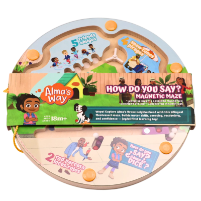 Alma's Way™ "How Do You Say?" Bilingual Montessori Maze Toy