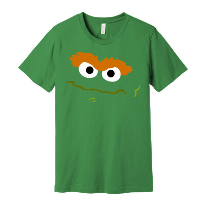 Oscar the Grouch Face Shirts - Toddler to Adult