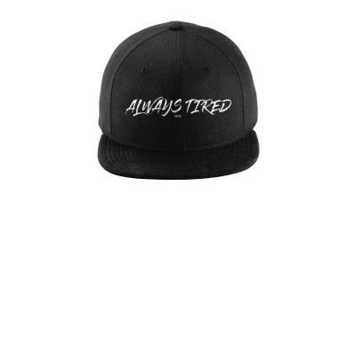 Always Tired Embroidered New Era NE404 Original Fit Diamond Era Flat Bill Snapback Cap