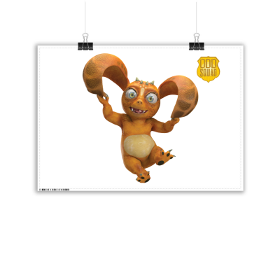 Odd Squad  Dave Creature Sticky Backed Poster:  16.5" x 23.4" - Removable