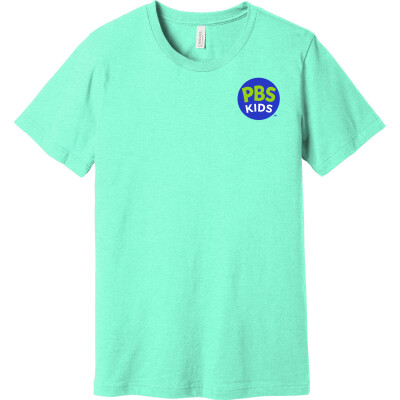 PBS KIDS Logo Unisex Heather CVC Short Sleeve Tee
