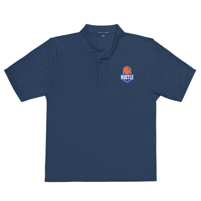 Hustle Basketball - Embroidered Premium Polo Shirt | Port Authority K500
