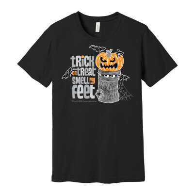 Oscar the Grouch Trick or Treat Adult T-Shirt