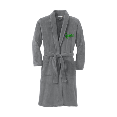 Goose-Bumps Embroidered Port Authority® Plush Microfleece Shawl Collar Robe or Similar