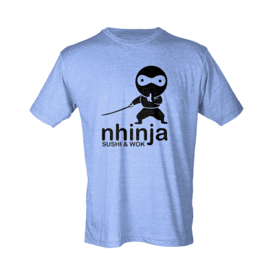 Nhinja Sushi Colors I Tultex 241 - Unisex Poly-Rich T-Shirt