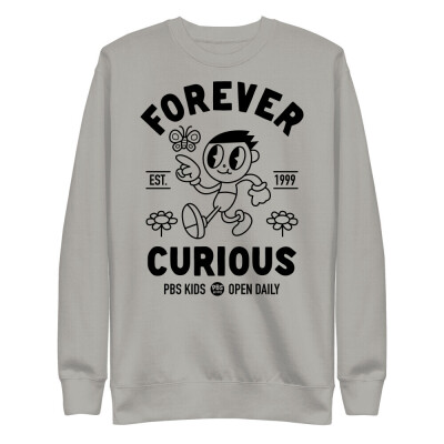 PBS KIDS Forever Curious Unisex Premium Sweatshirt | Cotton Heritage M2480