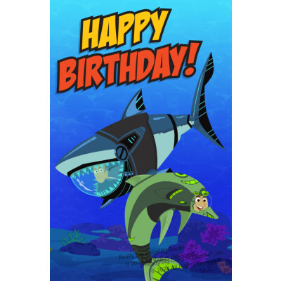 Wild Kratts "Happy Birthday Dive Into The Party" Greeting Card