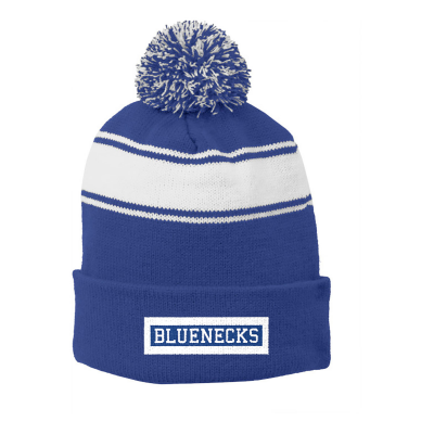 Blueneck White Pom Pom Beanie Cat Citi "Blueneck" Kollection