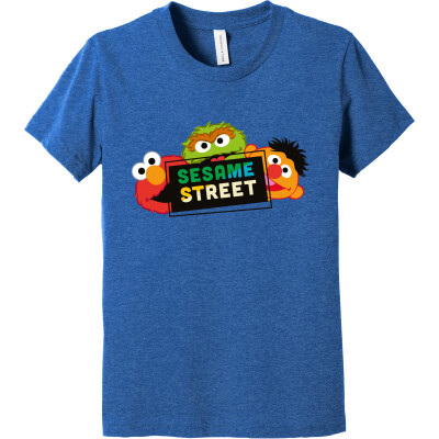 Sesame Street Trio Youth Heather Short Sleeve Tee