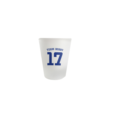Team Bobby '17 - Frosted Glass Shot Glass