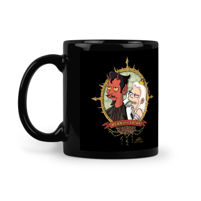 Bean and Satan - 11oz Black Ceramic Mug