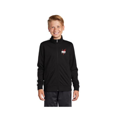 TCI Embroidered Youth Tricot Track Jacket