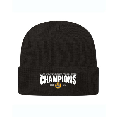 Quinnipiac University - 2026 Women's Indoor Track & Field Champions Beanie