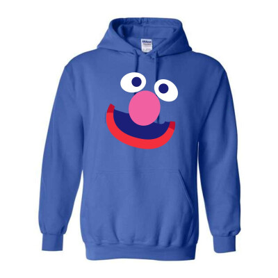 Grover Face Adult Hoodie