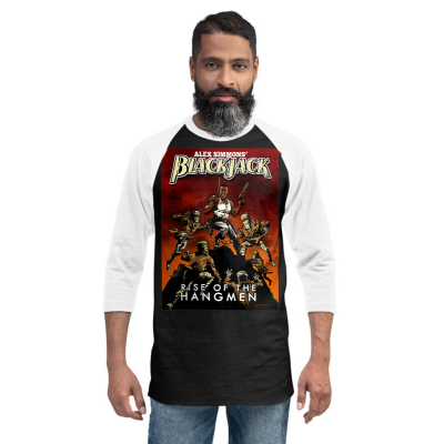 BLACKJACK. ADULT "Rise of the Hangman" 3/4 Sleeve Raglan Shirt