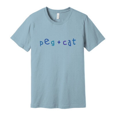 Peg + Cat Adult Unisex Jersey Short Sleeve Tee