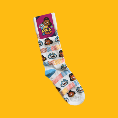 Lyla and Stu Adult Size Socks