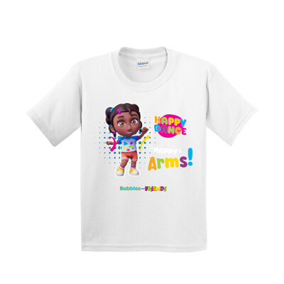 Bubbles and Friends – Happy Dance Collection Happy Arms Children T-Shirt