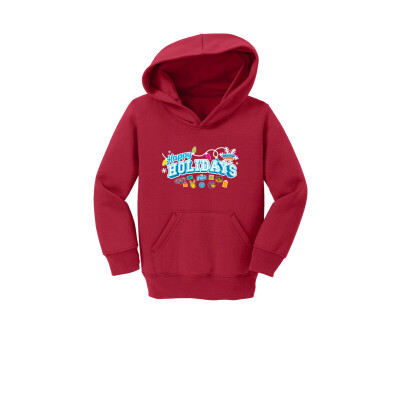 Bubbles & Friends Holiday Happy Holidays Toddler Fleece Hoodie