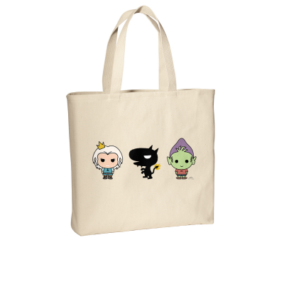 Trio Chibi Convention Tote - Natural Canvas