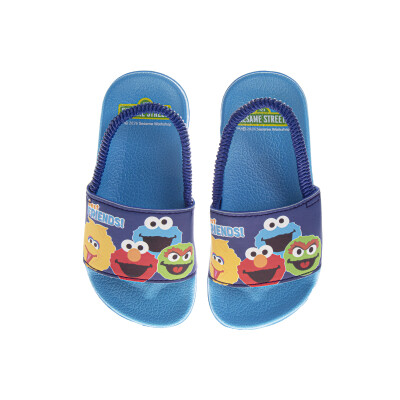 Sesame Street Friends Slide Sandals – Blue, Toddler and Kids