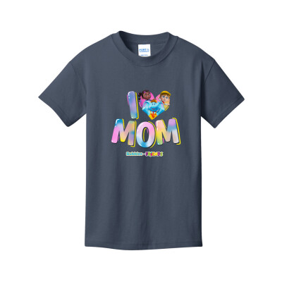 Bubbles & Friends Mothers Day I love Mom Children's T-Shirt