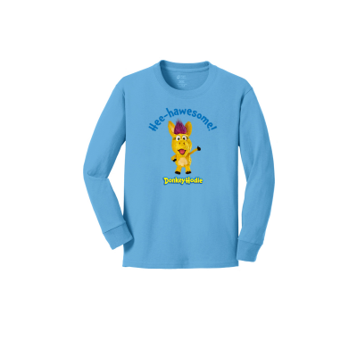 Donkey Hodie Hee-Hawesome  Youth Long Sleeve T-Shirt
