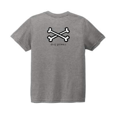 Mr. Puppy Logo Front and Bones Back Kids Tee