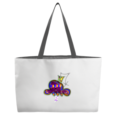 Skullbomb Glitch Logo Double-Sided Weekender Tote - Woven Handle