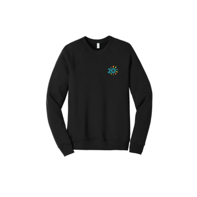 Embroidered BELLA+CANVAS Unisex Sponge Fleece Raglan Sweatshirt or Similar