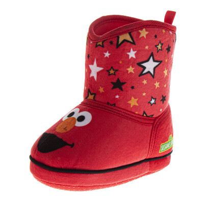 Sesame Street Elmo Boots Slippers – Toddler and Kids