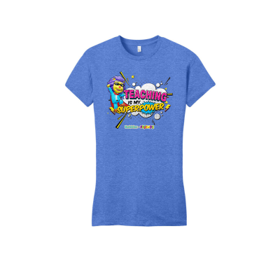 Bubbles and Friends - Teacher appreciation Lionstein Superpower Womens Fitted T-Shirt
