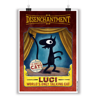 Luci Freak-Show Poster: Size A2 (23.4" x 16.5")