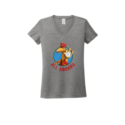 Dinosaur Train - Women’s Tri-Blend V-Neck Adult Tee 