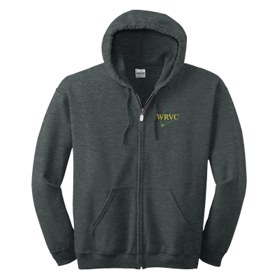 WRVC Logo, Full-Zip Hooded Sweatshirt