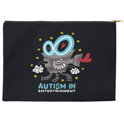 Jorge Guiterrez Autism in Entertainment Art Accessory Pouch - Black Zipper 12.5" X 7"