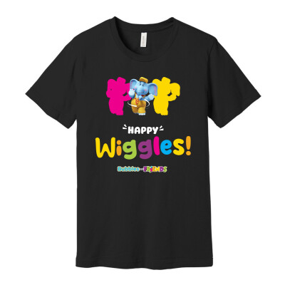 Bubbles and Friends – Happy Dance Collection Happy Wiggles Adult T-Shirt