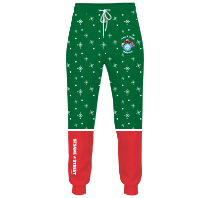 Merry and Bright Green Christmas - Adult Unisex Joggers