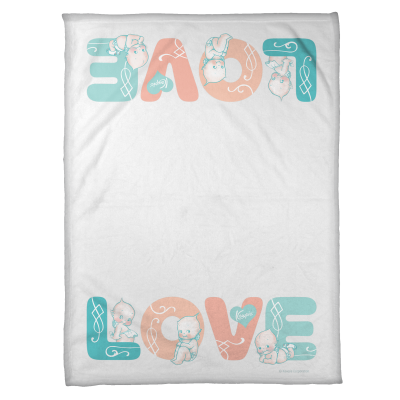 Kewpie® "LOVE" / Fleece Blanket  (30" x 40")
