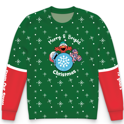 Merry and Bright Green Christmas - Youth Sweatshirt