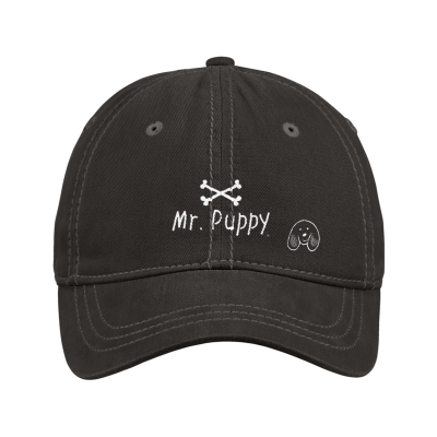 Mr Puppy Embroidered Thick Stitch Cap Bones logo