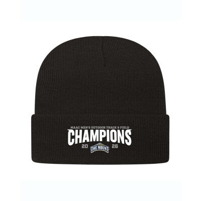 Mount St. Mary's University - 2026 Men's Outdoor Track & Field Champions Beanie