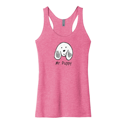 Mr Puppy Women’s Tri-Blend Racerback Tank