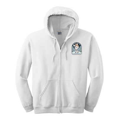 Unisex "Winter Wonderland" Printed Full-Zip Hooded Sweatshirt