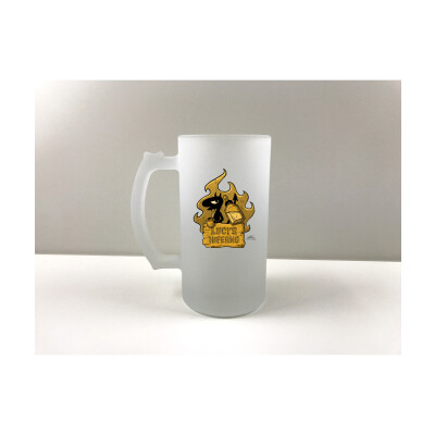 Luci's Inferno Glass Beer Stein