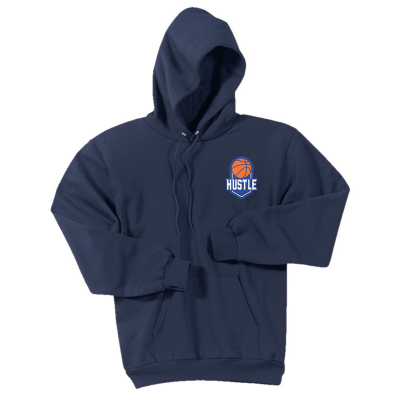 Hustle - Adult - Embroidered Unisex Fleece Hooded Pullover Sweatshirt