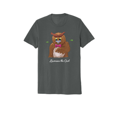 Lawrence the Owl Adult Unisex Organic Cotton Tee
